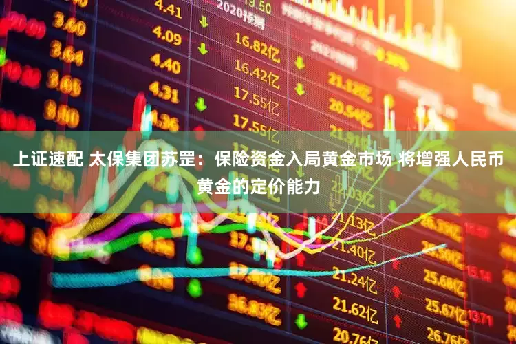 上证速配 太保集团苏罡：保险资金入局黄金市场 将增强人民币黄金的定价能力