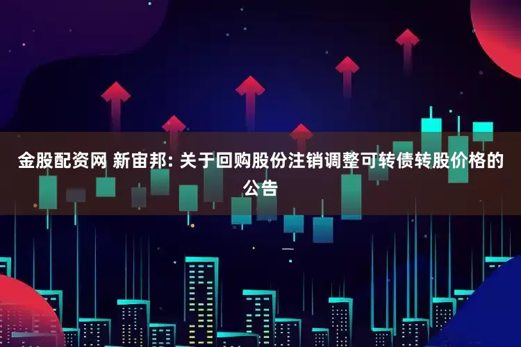 金股配资网 新宙邦: 关于回购股份注销调整可转债转股价格的公告